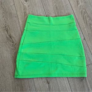 Green Mini Skirt